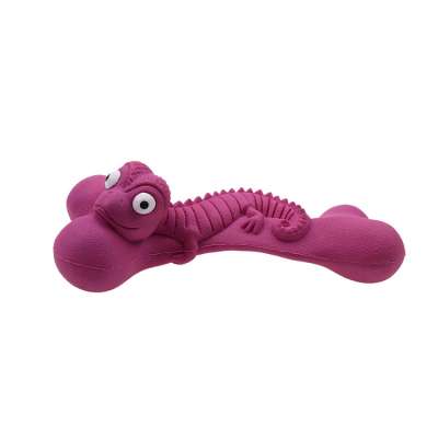 Wholesale Factory Dog Chew Toy for Aggressive Chewers Indestructible Dog Toys Lizard Bone with Tough Durable Rubber